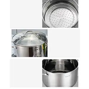 24cm wire handle stainless steel steamer
