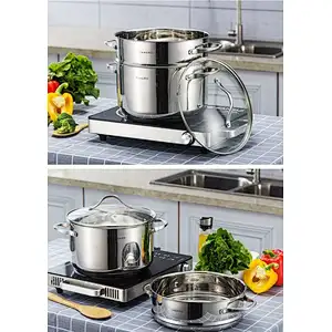 24cm wire handle stainless steel steamer
