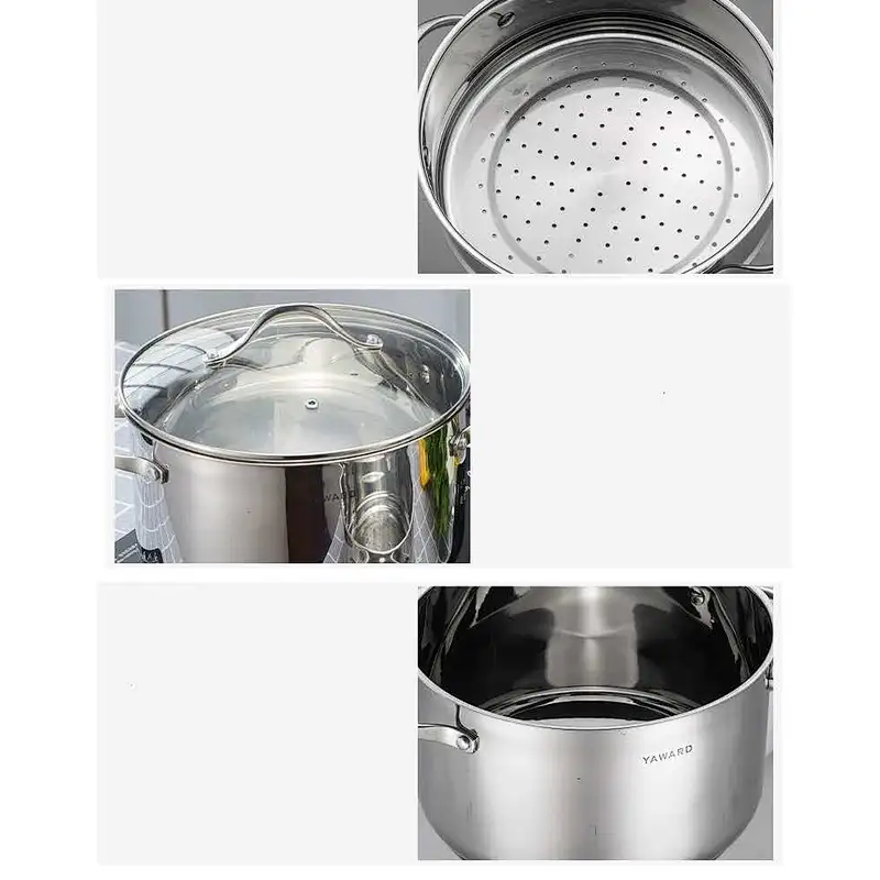 24 CM  wire handle stainless steel steamer