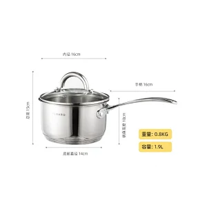 16  cm stainless steel milk pot