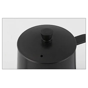 Black Gooseneck Pour Over Drip Pot 600ml Stainless Steel 304 Coffee Kettle