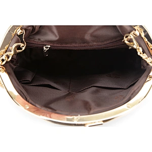 8458 floral and pearls decoration coin wallet fashion hot sale evening bag with metal frame