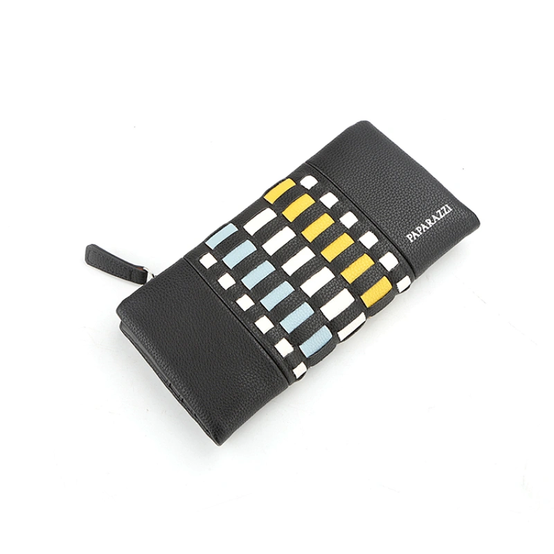 #8983 Zero customs carteras wholesale latest fashion designer minimalist long PU ladies purse card holder leather wallet women