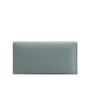 #9288 Zero customs carteras wholesale new arrival fashion elegant design slim double sided PU ladies purse leather wallet women
