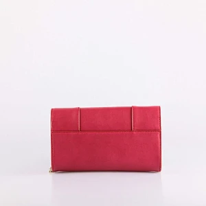 4441-Chain shoulder strap genuine leather clutch purse women wallet ladies