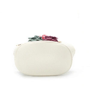 8458 floral and pearls decoration coin wallet fashion hot sale evening bag with metal frame