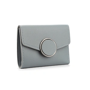 #7101 Factory wholesale women's fashion wallet trifold large capacity PU leather purse