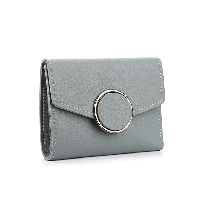 #7101 Factory wholesale women's fashion wallet trifold large capacity PU leather purse