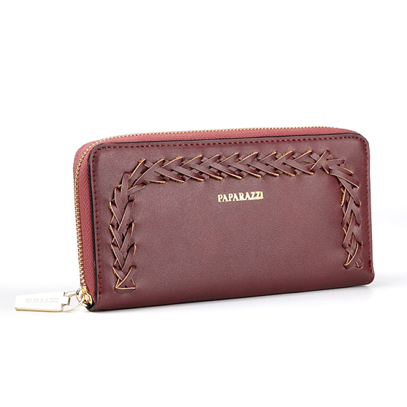 7017 Old fashion korean design card holder leather branded wallets for women