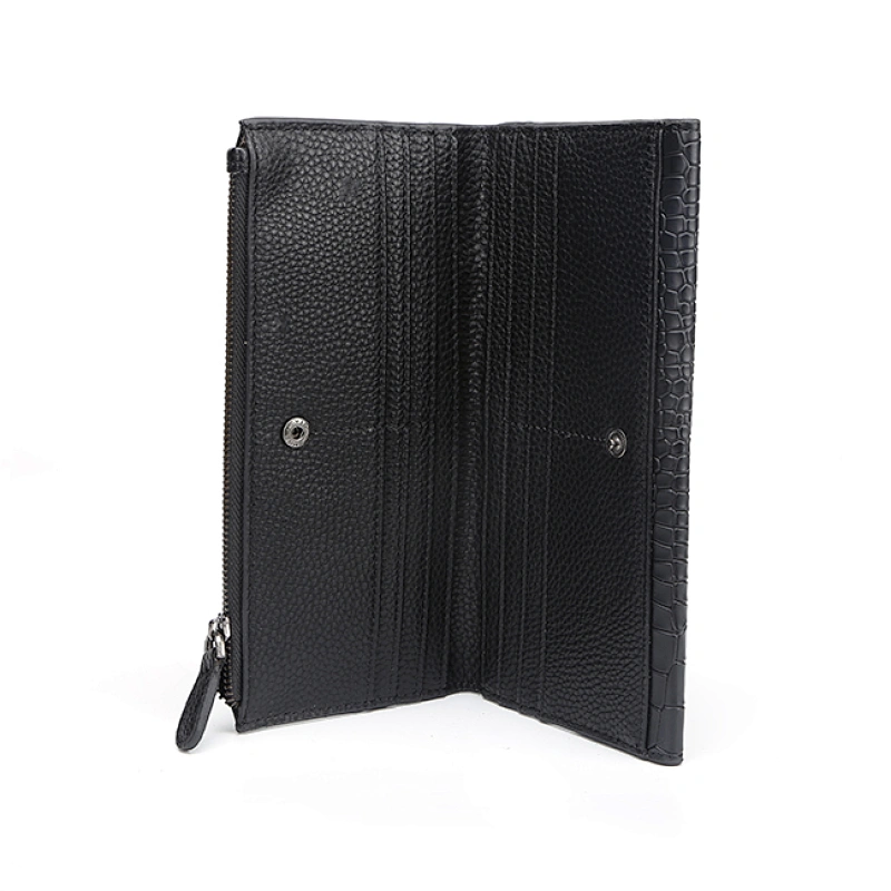 7082-New arrival crocodile PU fashion ladies clutch wallets