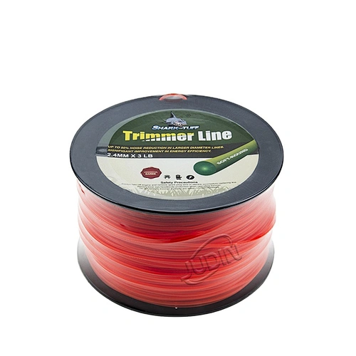 2.4mm*3LB Trimmer Line Heavy-Duty Trimmer Line  Round Spool Red String Trimmer Line Cord Weed Eater