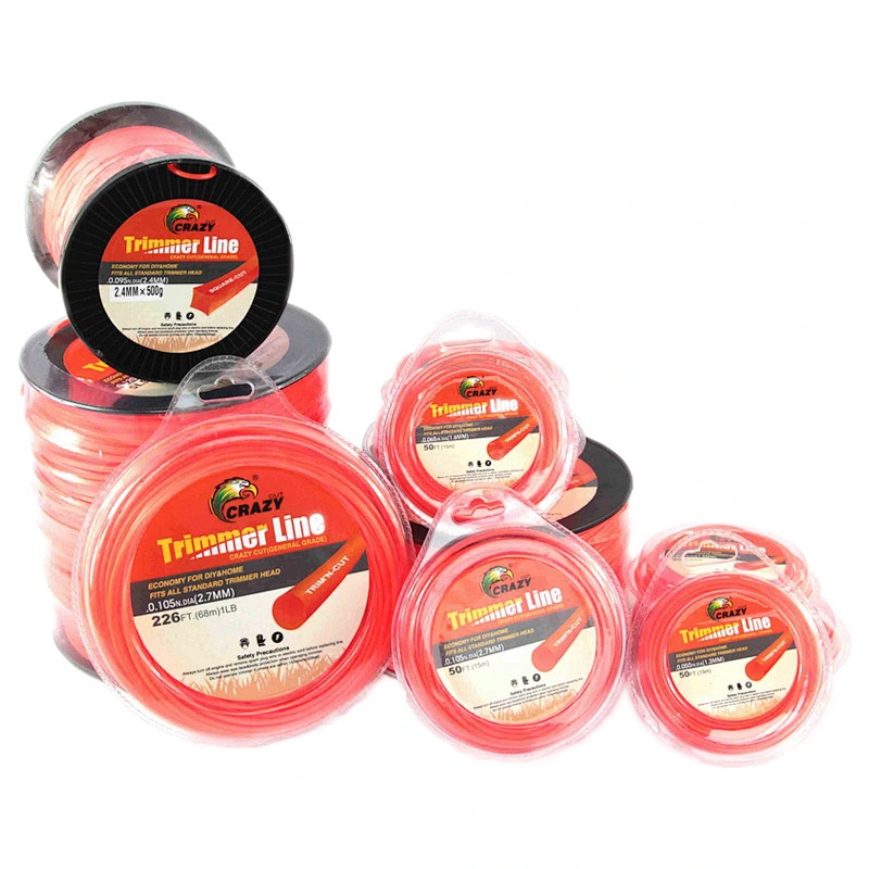 2.7mm*1LB blister pack Grass Trimmer Spare Part  Nylon String Trimmer Line