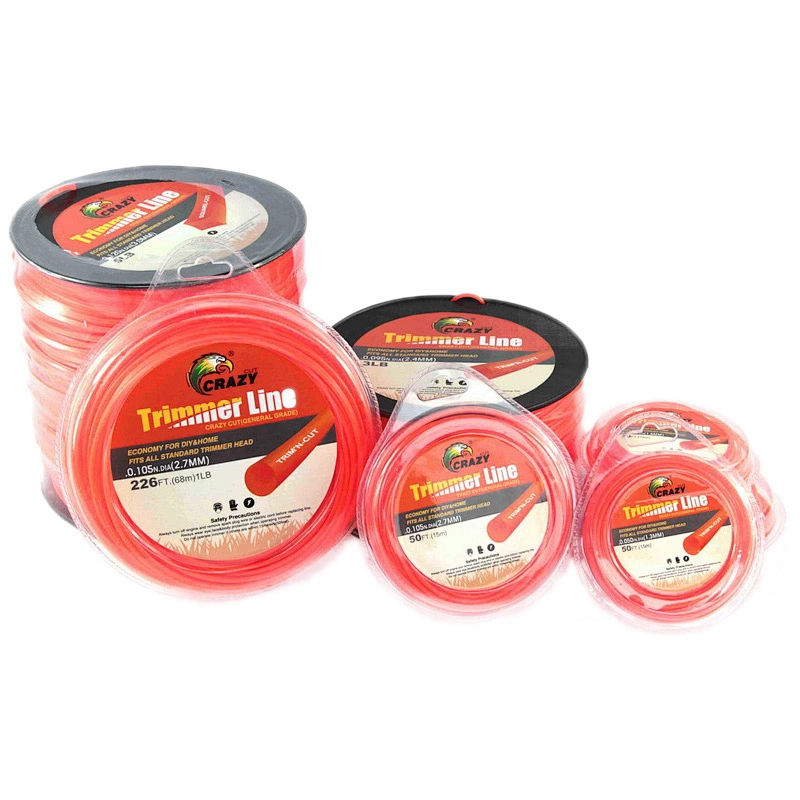 2.7mm*1LB blister pack Grass Trimmer Spare Part  Nylon String Trimmer Line