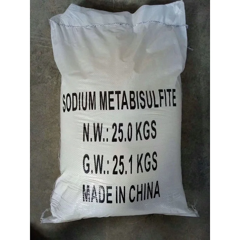 China supply hot sale high quality 98 min food grade sodium metabisulfite CAS 7681-57-4