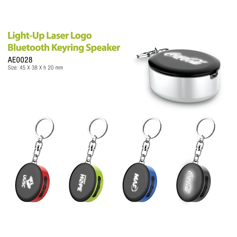 Light-Up LOGO Bluetooth Keyring Speaker