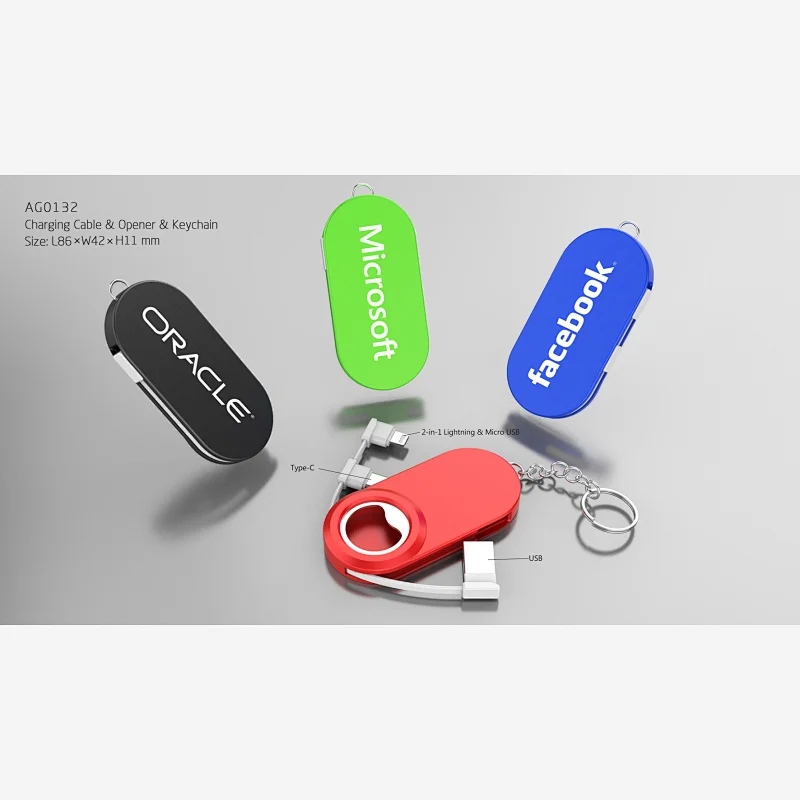 Charging Cable & Opener & Keychain