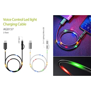 Voice Control Led light Charging Cable