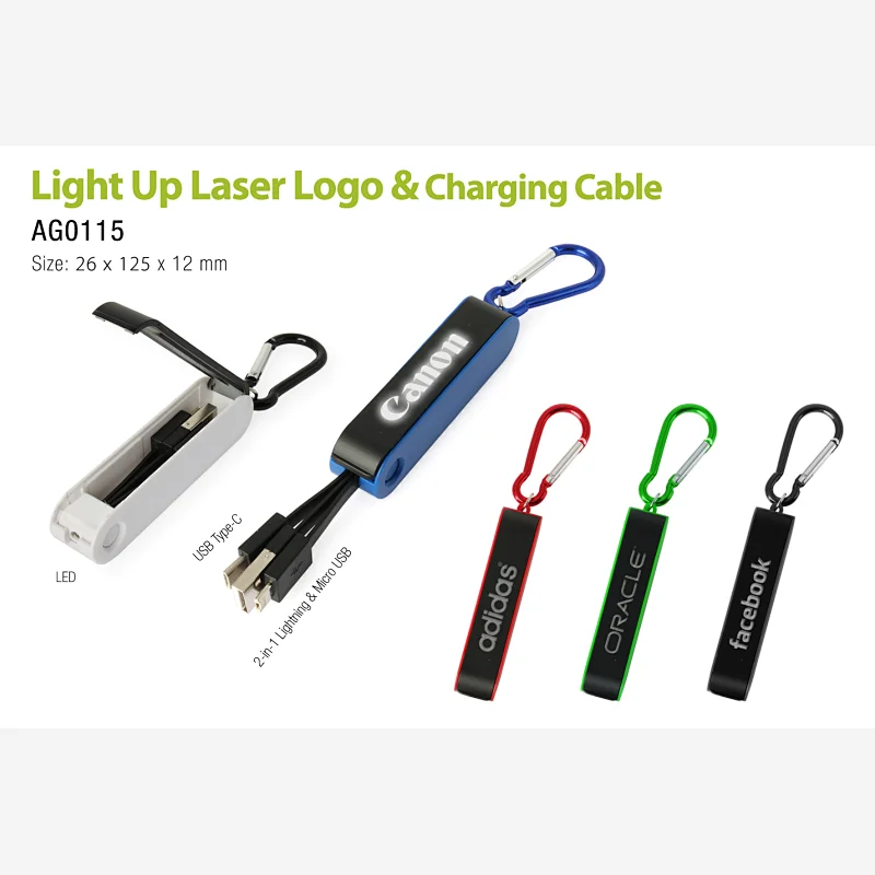 Light Up Laser Logo & Charging Cable
