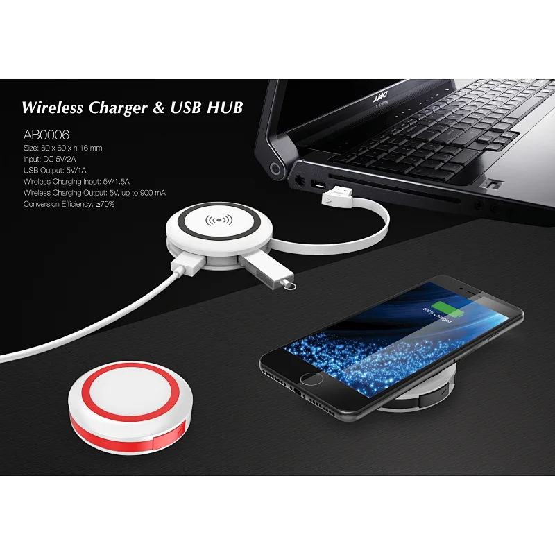 Wireless Charger & USB HUB