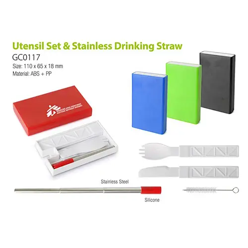Utensil Set Stainless Drinking Straw