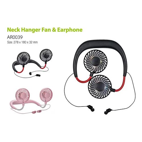 Neck Hanger Fan Earphone