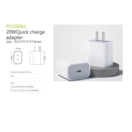 20w quick chargeadapter
