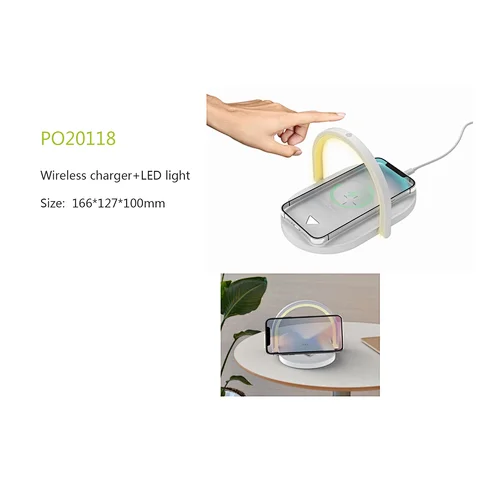 Wireless charger + LED light