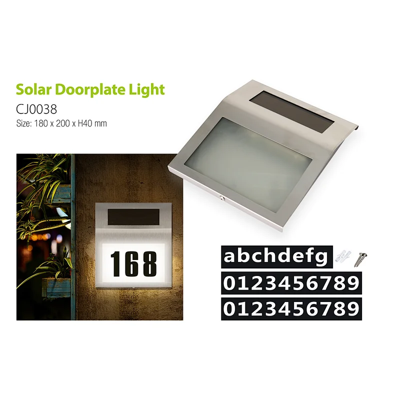 Solar Doorplate Lamp