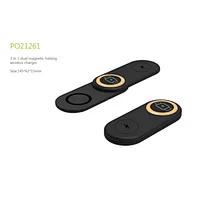 3 in 1 dual magnetic folding wireless charger