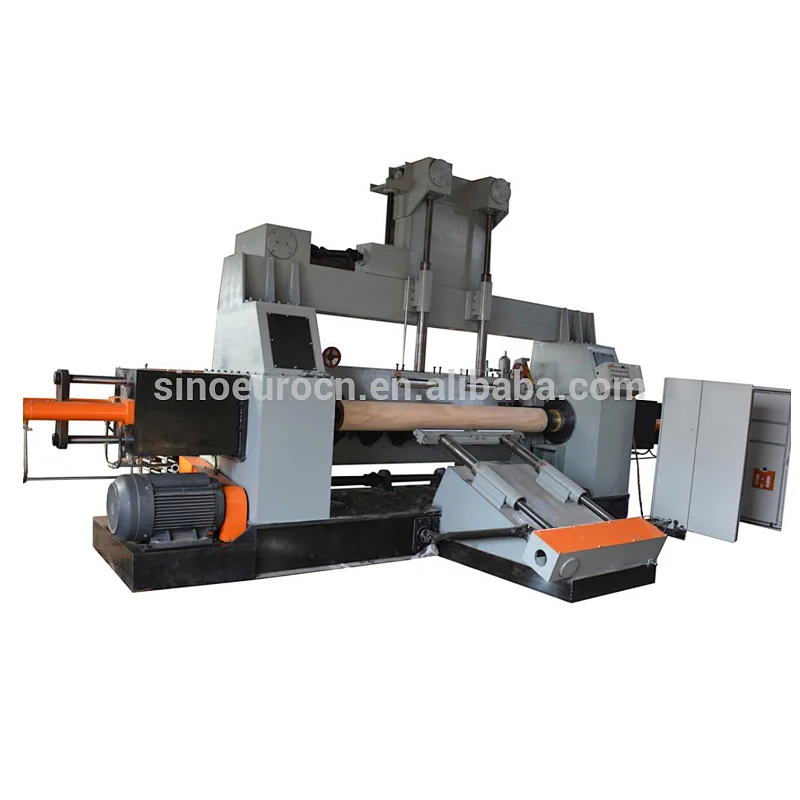 8ft hydraulic veneer peeling lathe heavy duty spindle rotary thick core veneer peeling machine