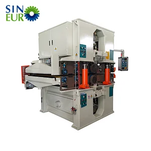 Heavy duty double sides double heads calibrating sanding machine PB and plywood production line/Calibration sanding machine