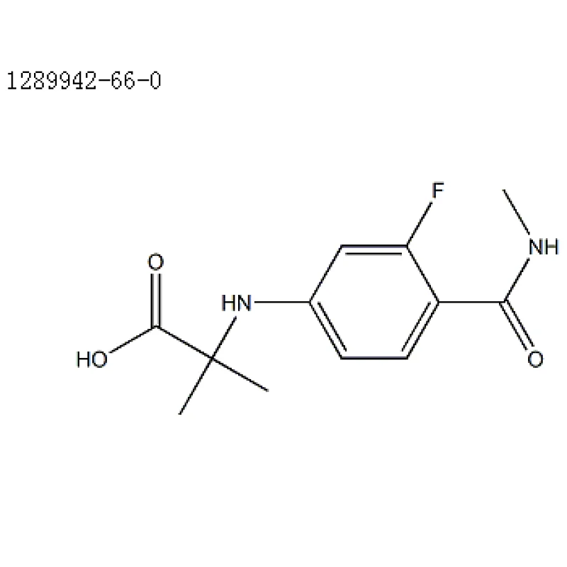 N-[3-Fluoro-4-[(methylamino)carbonyl]phenyl]-2-methylalanine