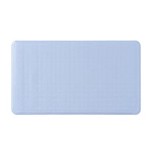 Bathroom non-slip mat soft antibacterial massage silicone bath mat with suction cup
