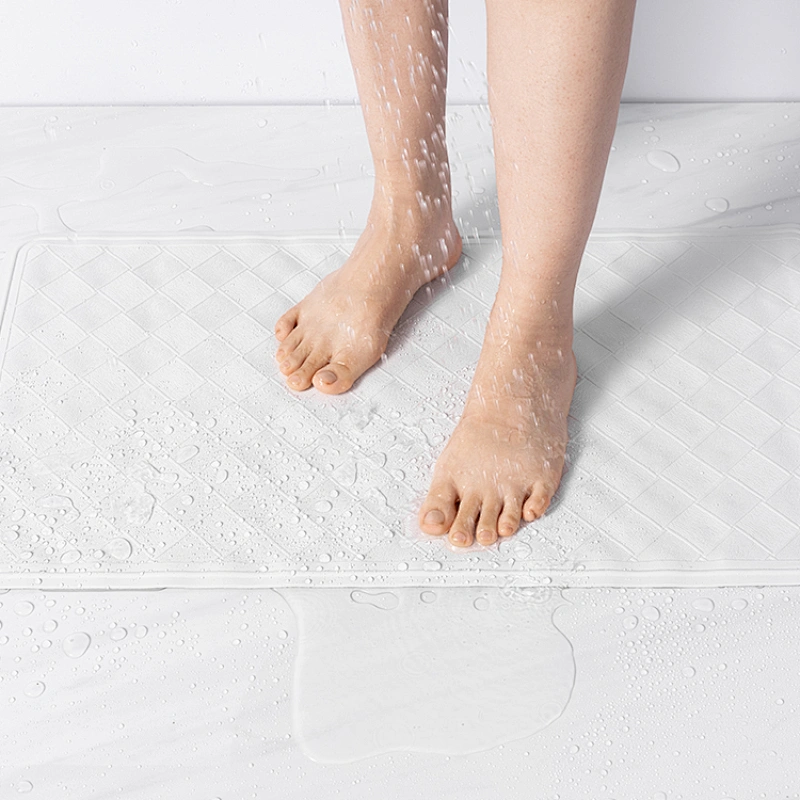 High quality bathroom silicone non-slip mat, baby bath mat with suction cup