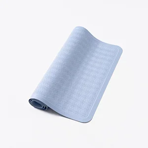 Bathroom non-slip mat soft antibacterial massage silicone bath mat with suction cup