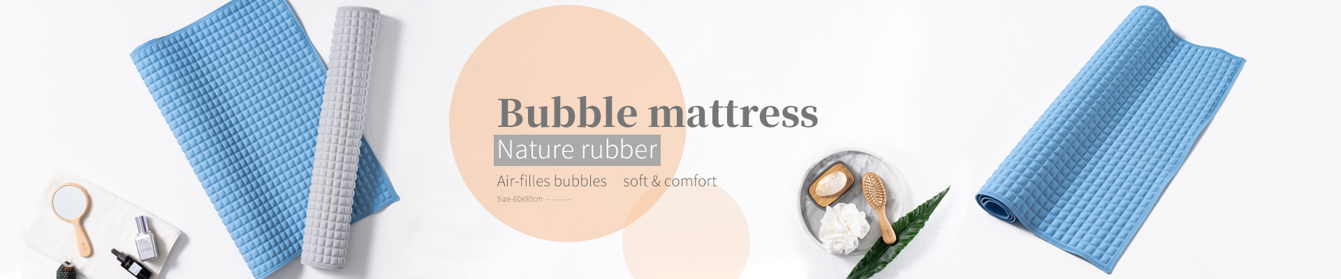 Long adult bubble bath mat comfortable quick dry