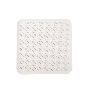 New square bath mat with suction cup can be customized baby rubber bath mat