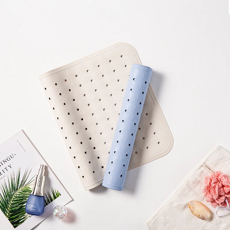 Baby anti slip mat natural rubber bathroom non-slip mat with suction cup can be customized bath mat