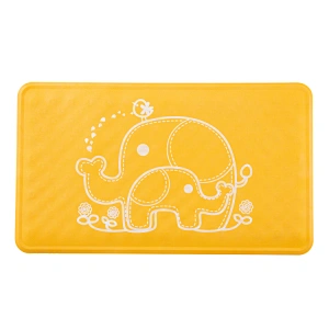 New style bathroom non-slip pad with suction cup unfortunately baby printed cartoon rubber bath pad