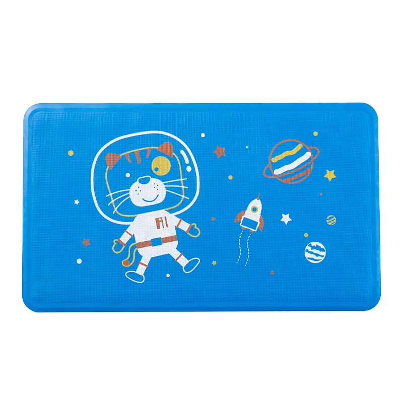 New style bathroom non-slip pad with suction cup unfortunately baby printed cartoon rubber bath pad