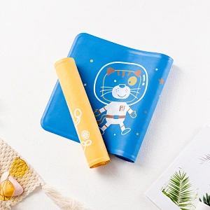 New style bathroom non-slip pad with suction cup unfortunately baby printed cartoon rubber bath pad