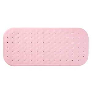 Natural rubber bathroom non-slip mat rectangular with suction cup can be customized baby bath mat