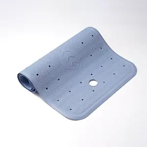 Natural rubber bathroom rubber mat for bathtub floor anti slip with suction cups