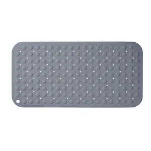 Hotel custom bathroom products with massage function non-slip bathtub bath mat with suction cup rubber bath mat