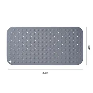 Hotel custom bathroom products with massage function non-slip bathtub bath mat with suction cup rubber bath mat