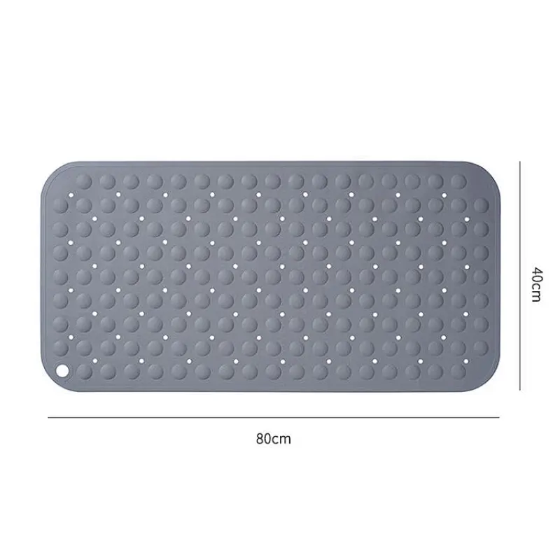 Hotel custom bathroom products with massage function non-slip bathtub bath mat with suction cup rubber bath mat