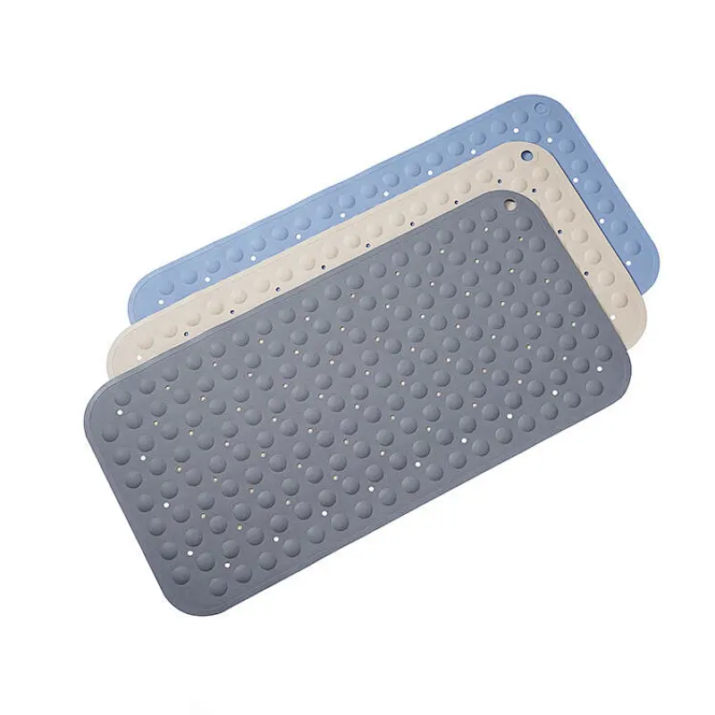 Hotel custom bathroom products with massage function non-slip bathtub bath mat with suction cup rubber bath mat