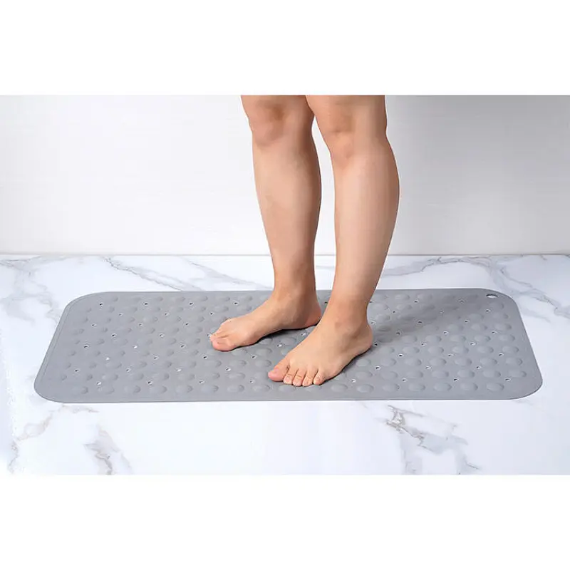 Hotel custom bathroom products with massage function non-slip bathtub bath mat with suction cup rubber bath mat
