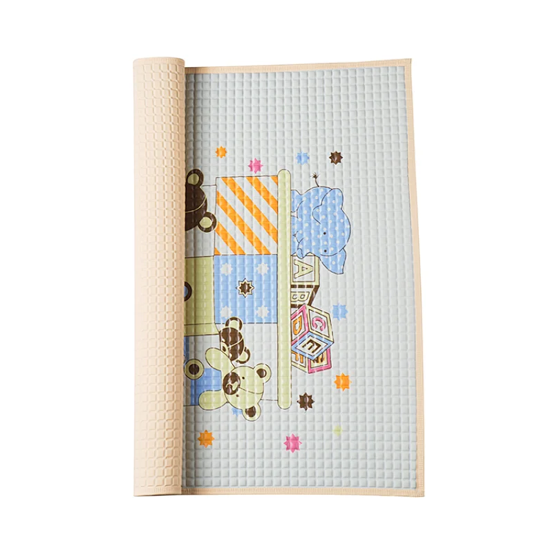 Easy clean cartoon waterproof breathable air filled rubber cot sheet