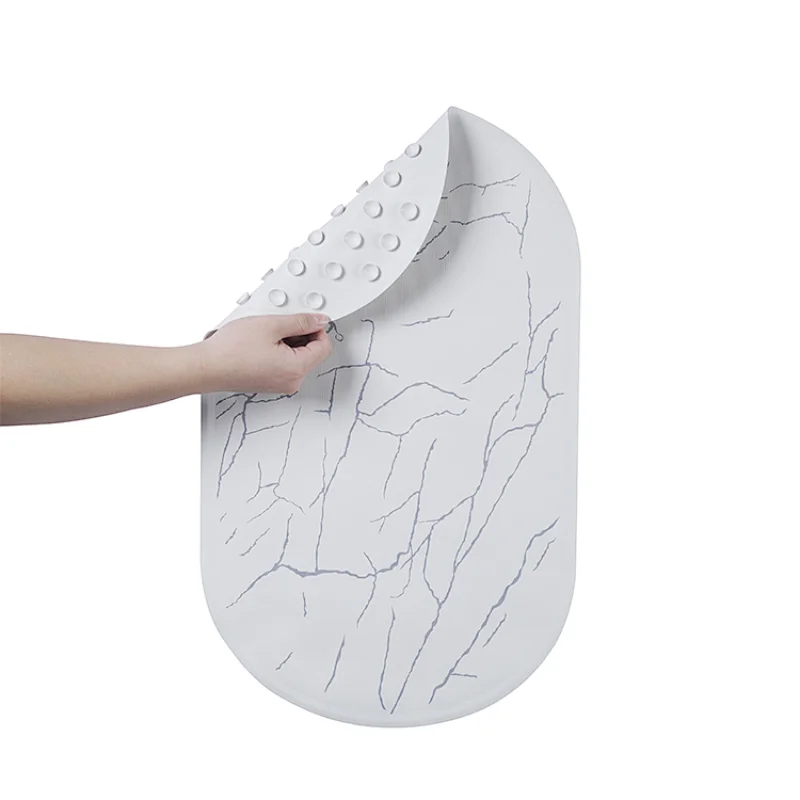 Machine washable non slip bathtub mat soft rubber bathroom bath shower tub mat